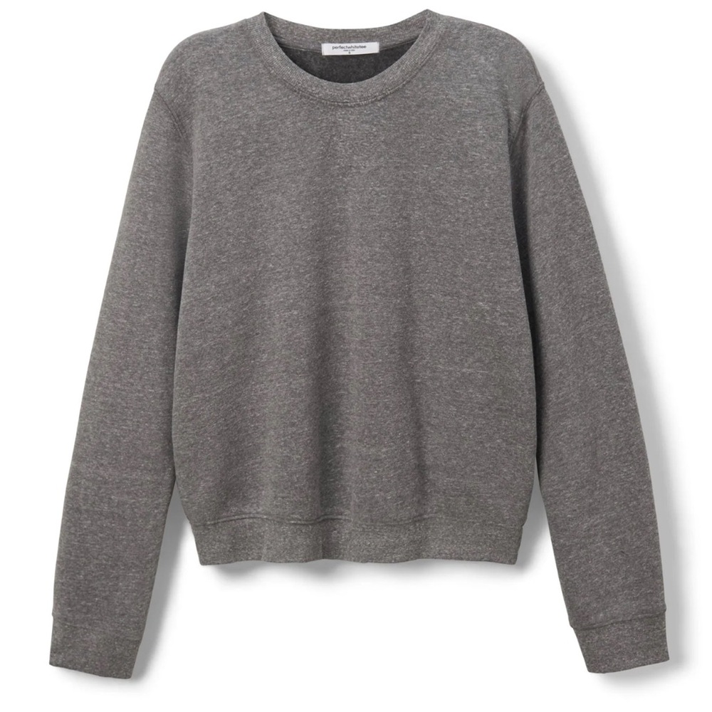 Perfectwhitetee Size M Women's Long-Sleeve Sweatshirt Grey